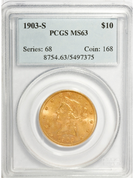 1903S $10 Liberty Eagle MS63